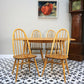 Six Ercol Quaker 365 Chairs and Ercol Plank Dinnig Table in Elm and Beech