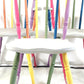 Rainbow Colour Solid Wood Farmhouse Dining Table And Chairs