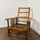 Vintage Oak Reclining Armchair