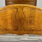 Bed Vintage French Louis XVI Oak Double Bed Frame Carved Headboard LOT 3699