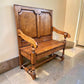 Oak Settle / Oak Hall Seat / Oak Hall Bench