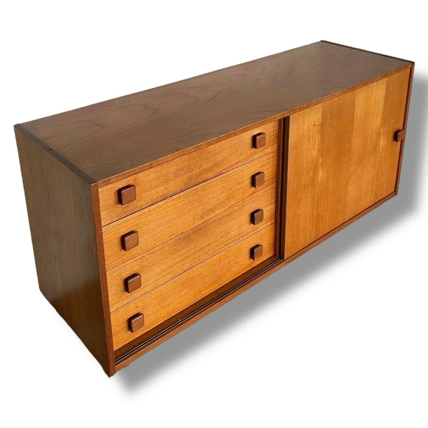 Domino Mobler Danish Teak Credenza | Mid-Century Modern Sideboard Cabinet