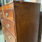 Antique George III Oak and Mahogany Two over Three Chest of Drawers, c1820