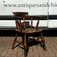 Victorian Vintage Fireside Armchair, Turned Legs.