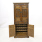Old Charm Tall Cocktail Cabinet With Wine Rack For 24 Bottles FREE UK Delivery. SBR9035/2304D