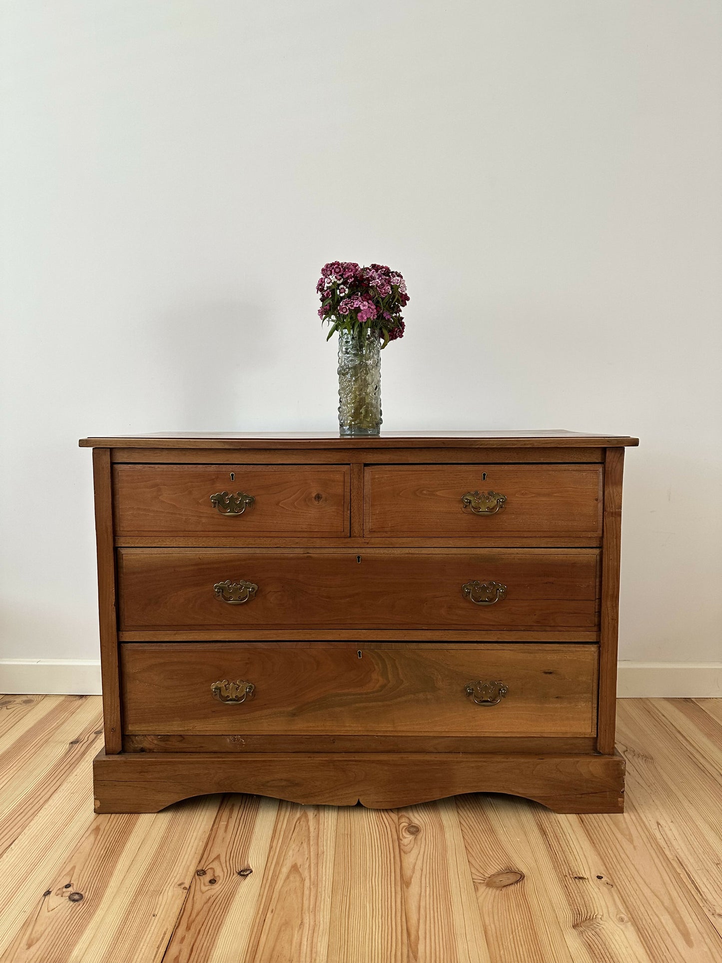 Antique Pine Chest of Drawers Victorian 19th Century