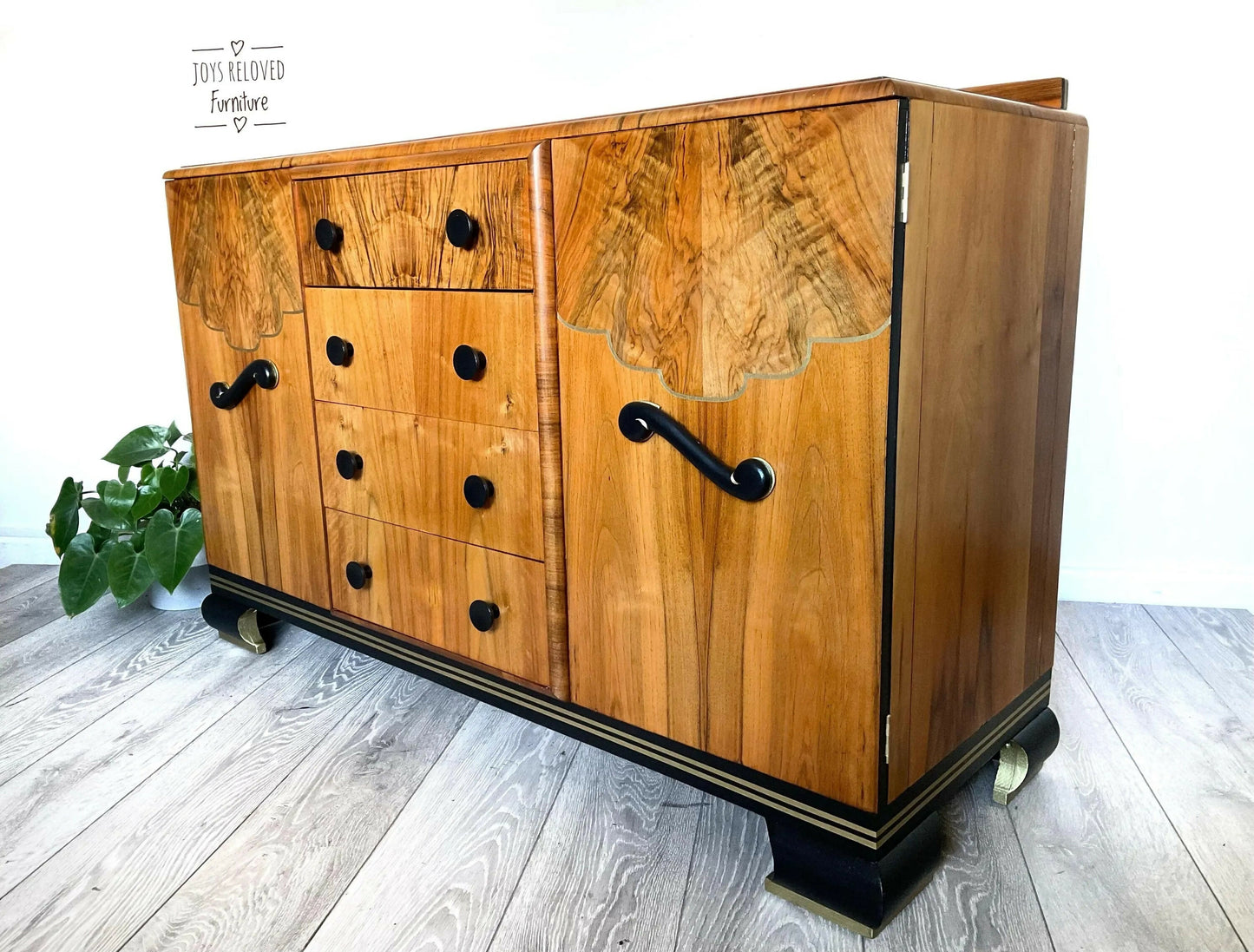 Art Deco Walnut Sideboard