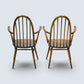 2 Ercol Carver Quaker Dining Chairs Traditional Finish FREE UK Delivery*