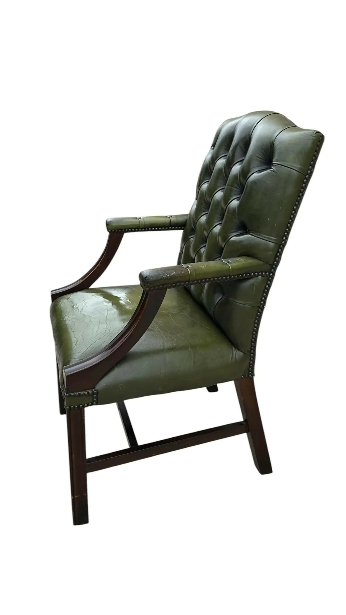 Vintage leather Gainsborough Georgian style desk chair