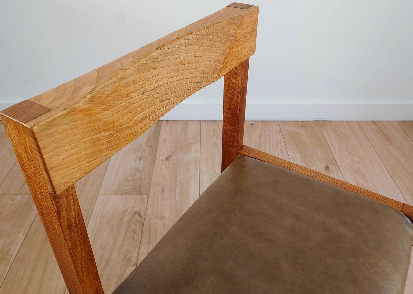 Mid century retro Habitat real leather chair