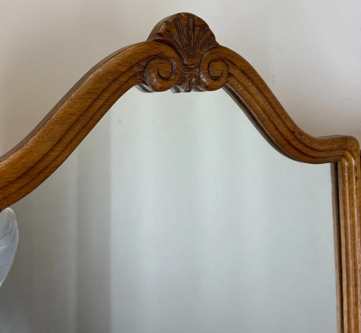 Dressing Table with Mirror Vintage French Louis Oak Vanity Makeup Table LOT 2757