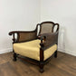 Edwardian Beech Framed Bergère Armchair