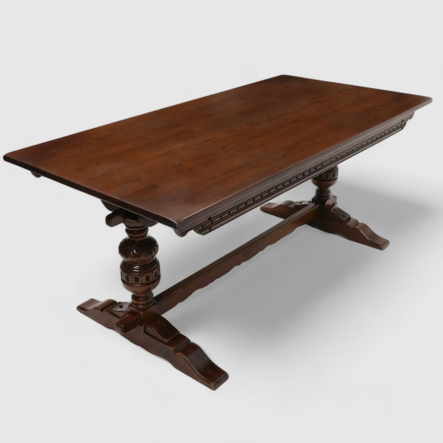 Old Charm Dining Table Solid Oak Refectory Tudor Brown 1727 FREE UK Delivery*. SBR9297/2806D