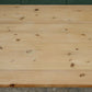 Vintage Pine Farmhouse Dining Table with Drawer on Castors - 6FT