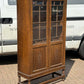 Vintage Edwardian Oak Bookcase , Adjustable Shelves, With Key & Working Lock.