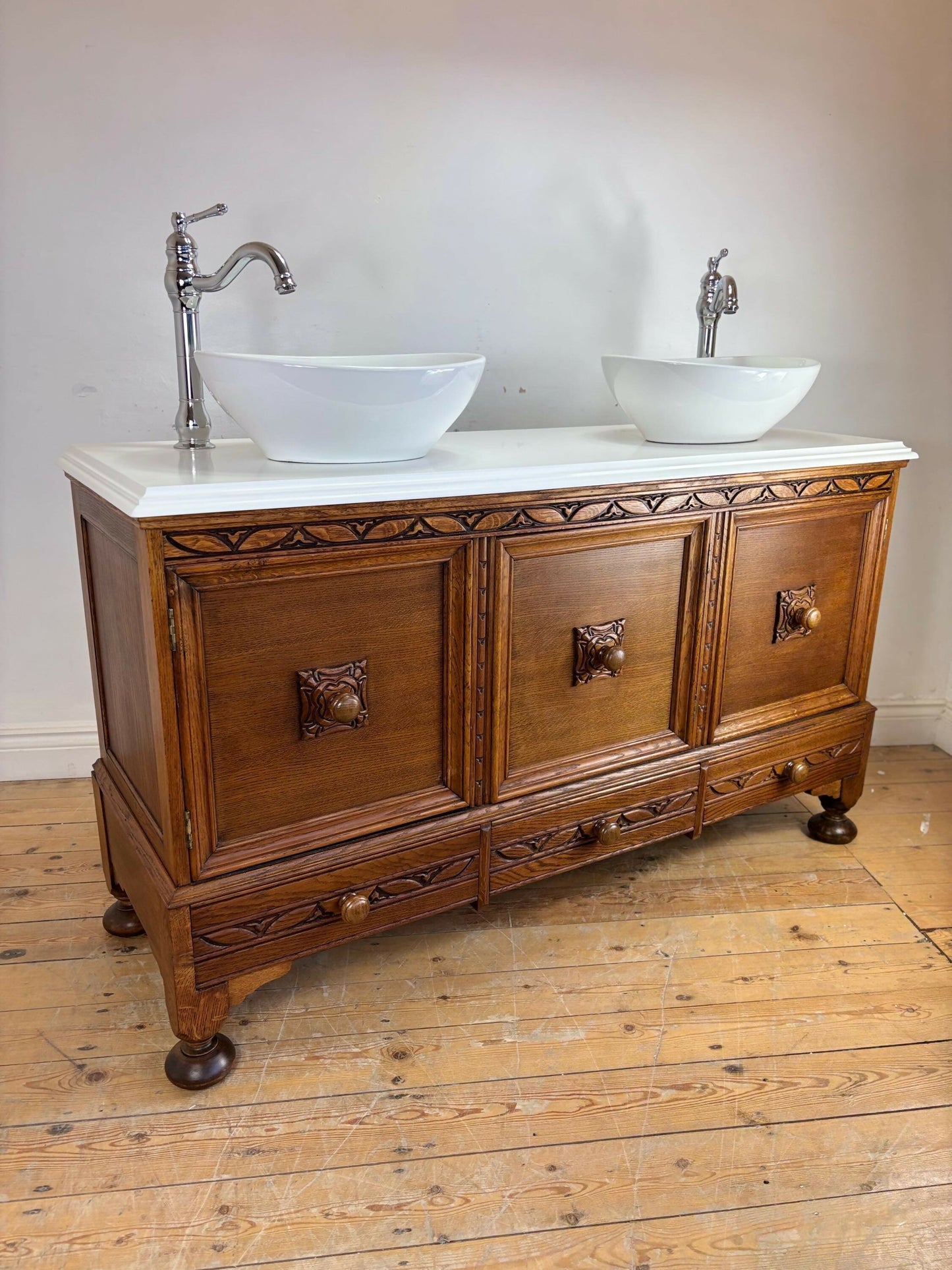 Vintage Bathroom Vanity Unit Made to Order Vanity Unit Custom Made Bathroom Furniture Antique Traditional Bathroom Washstand Basin Unit