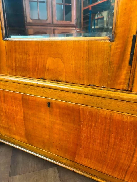 Art Deco Walnut Single Door Wardrobe