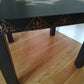 Black table with stunning African woman/map feature -Giving furniture a second life with soul