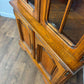 Modern Reproduction Glazed Oak Bookcase
