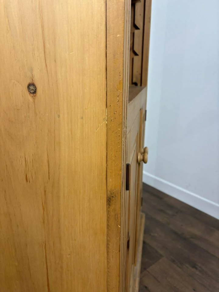 Modern Solid Pine Waxed Bookcase