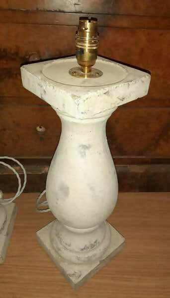 Pair of Vintage Stone Lamps