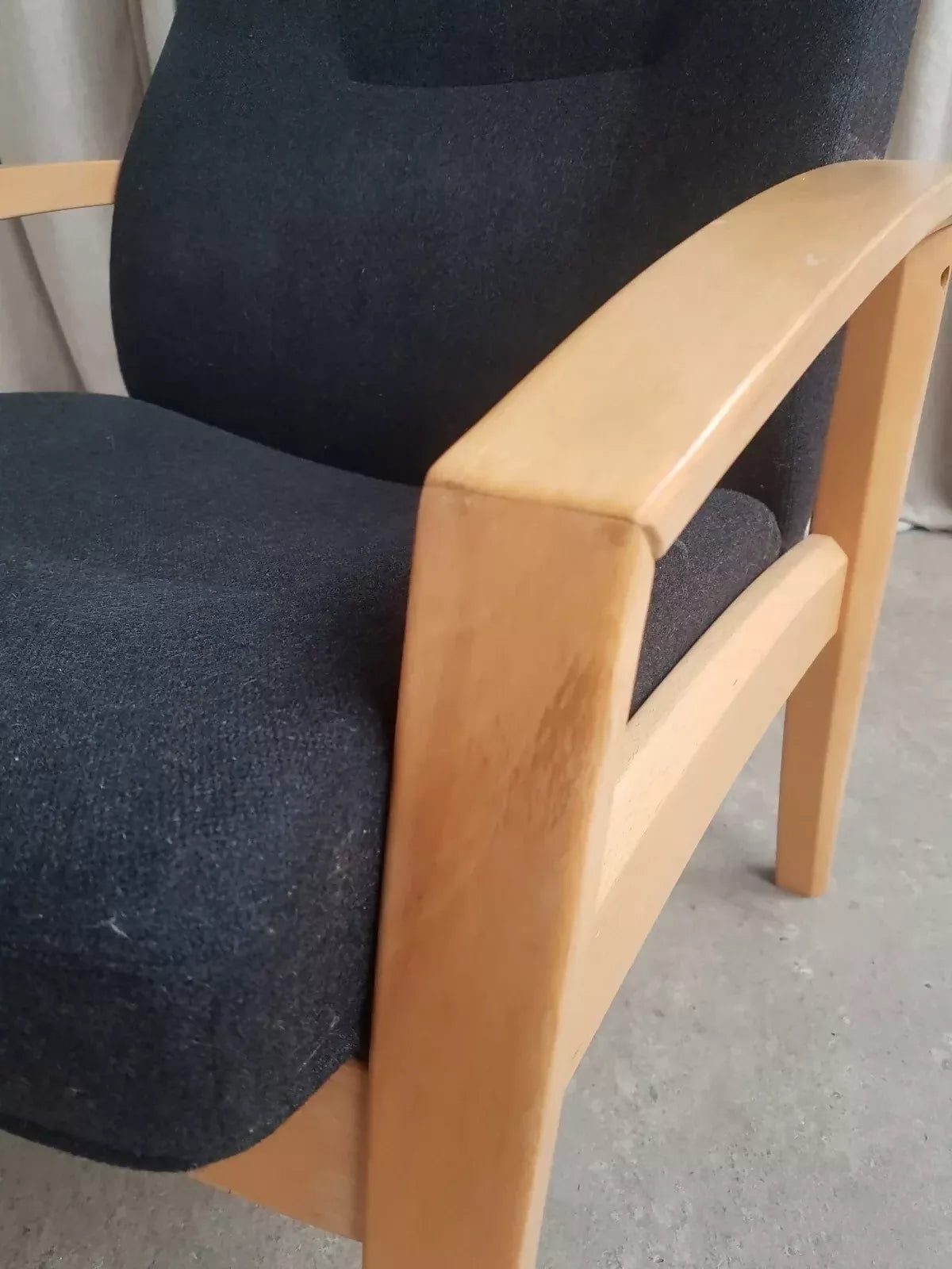 Vintage Mid Century Design Danish Beech Recliner Chair Farstrup Scandi Retro R266