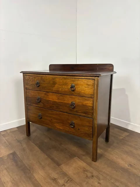 Vintage Oak Three Drawer Chest