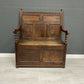 An Oak 17th Century Antique Monks Bench
