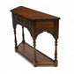 Old Charm Narrow Canted Console Table With Cupboard Tudor Brown FREE UK Delivery. SBR10959/1909E