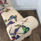Contemporary Butterfly Patterned Stool