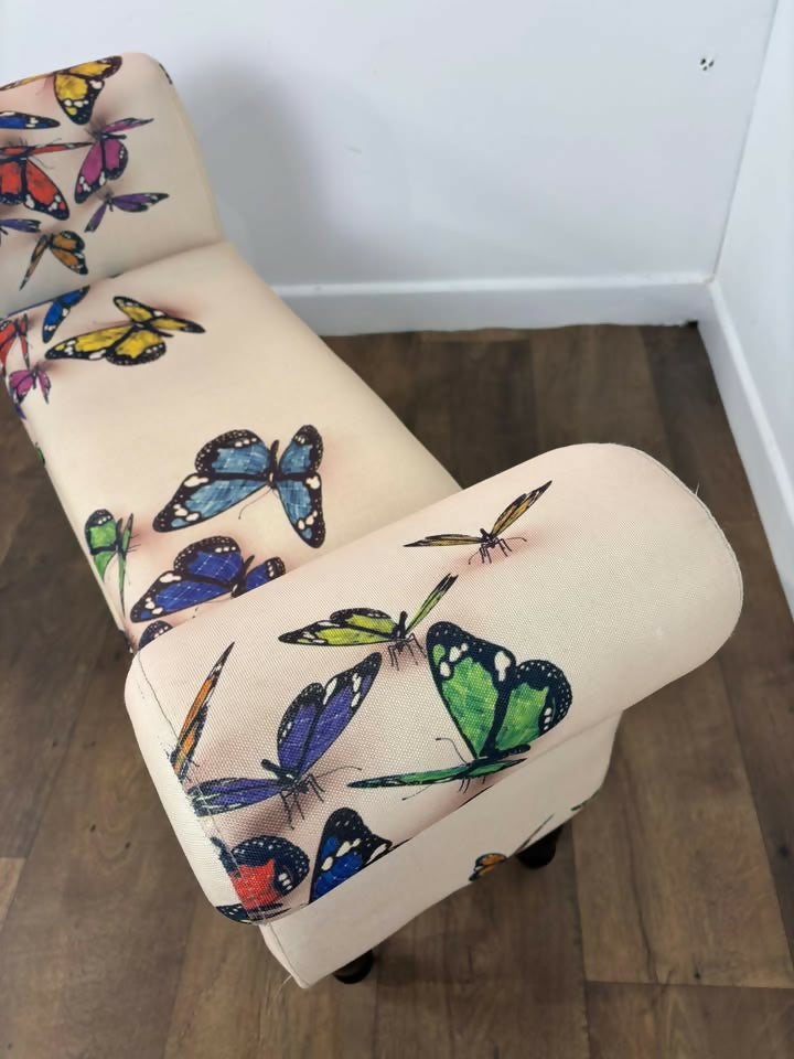 Contemporary Butterfly Patterned Stool