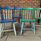 Colourful kitchen chairs