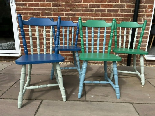 Colourful kitchen chairs