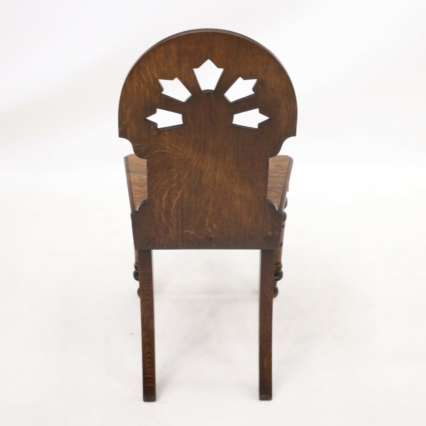 Carved Antique William IV Hall/Bedroom Chair Quartersawn Oak FREE Delivery. SBR9796/1211D