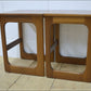 Vintage Bedside Table Set Of 2 Pair McIntosh Teak Mid Century Danish Design