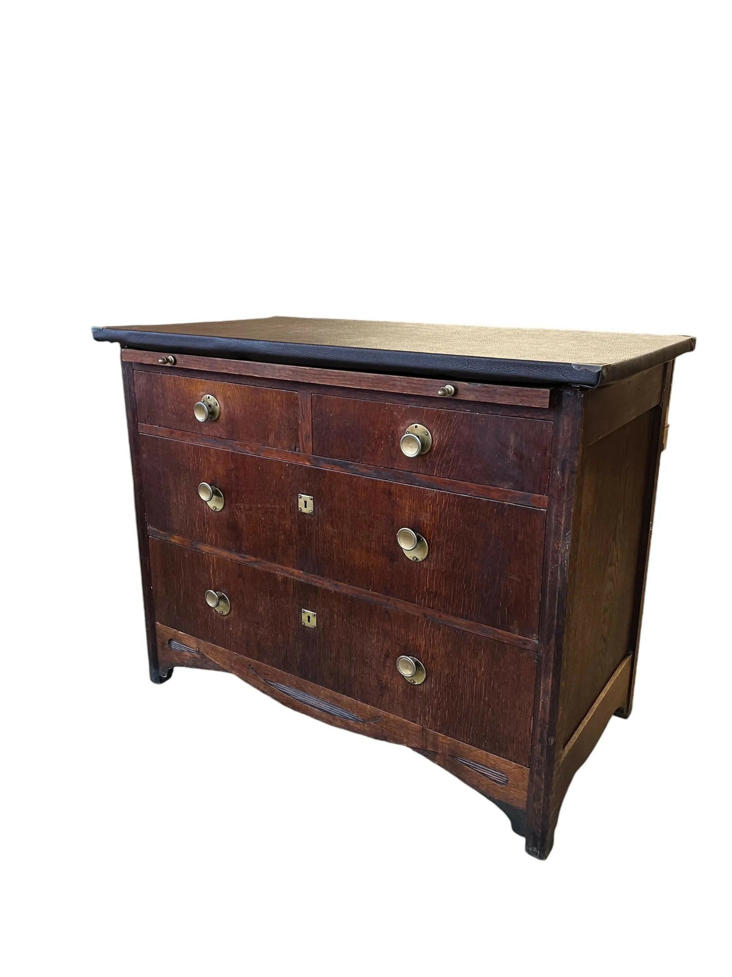 Arts & Crafts period chest of drawers / desk by Otto Weinhold
