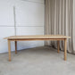 Vintage Late Mid Century Solid Oak Danish Dining Table Retro Scandi R915