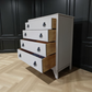 Vintage mid century chest of drawers, Lebus neutral taupe drawers