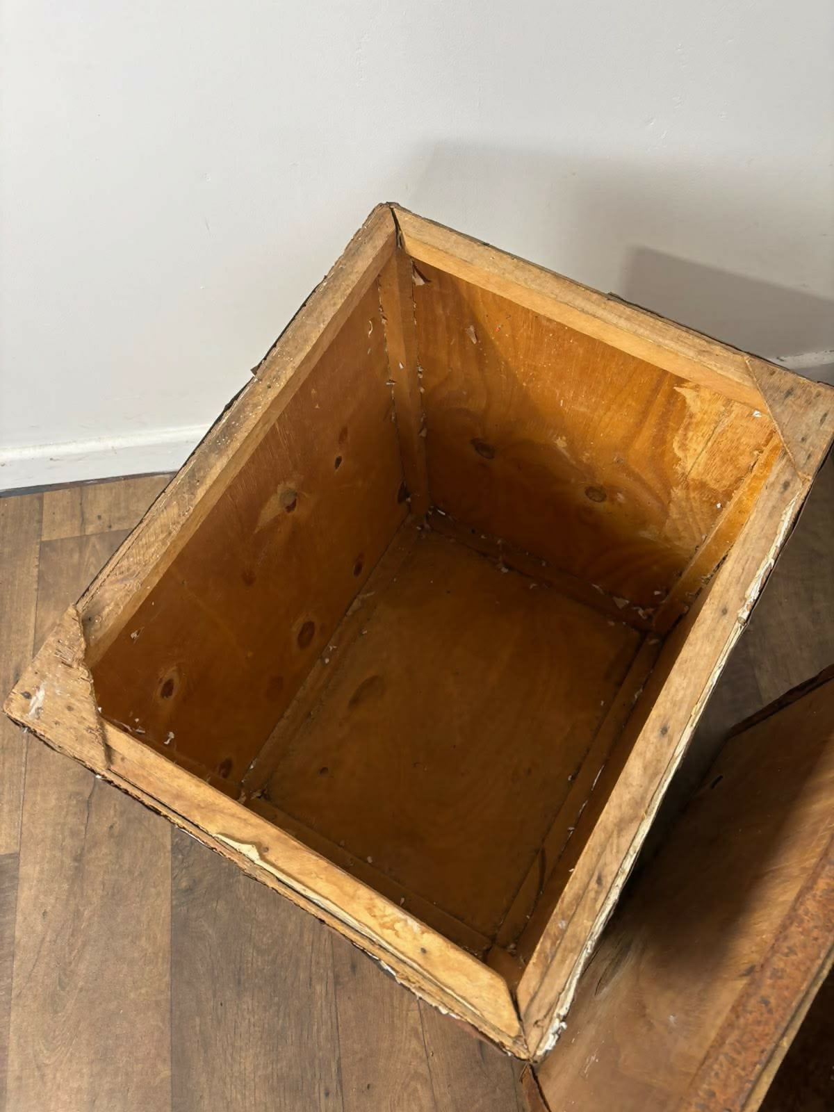 Pair of Vintage Kenyan Tea Export Crates / Wooden Boxes