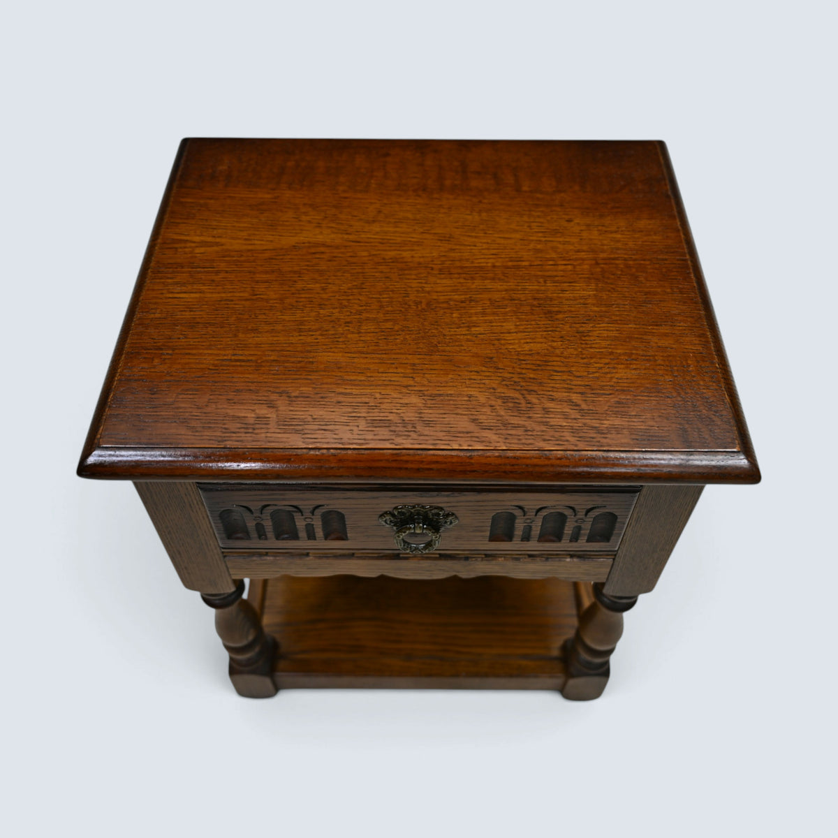 Old Charm Side Table Lamp Table Light Oak Finish With Drawer FREE UK Delivery