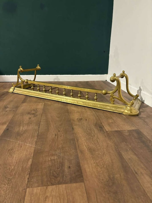 Victorian Ornate Brass Fender8