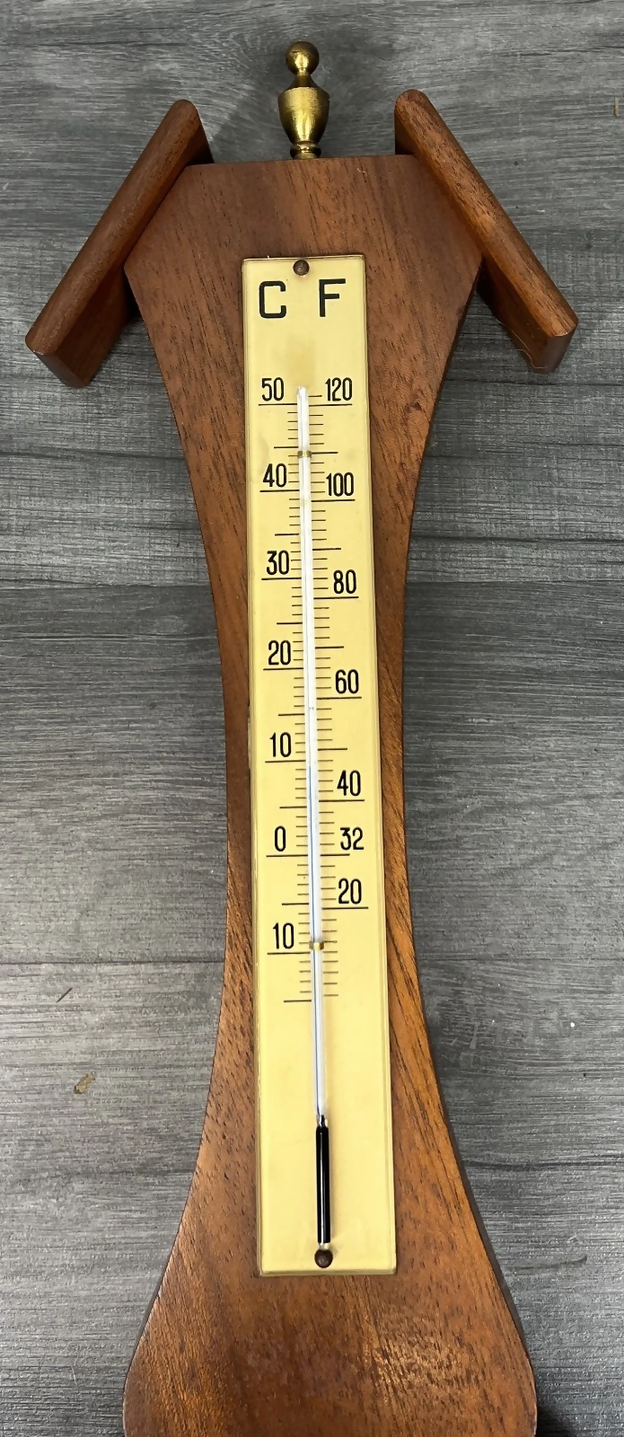 Barometer Vintage French Wall Thermometer & Hygrometer Weather Station LOT 24294