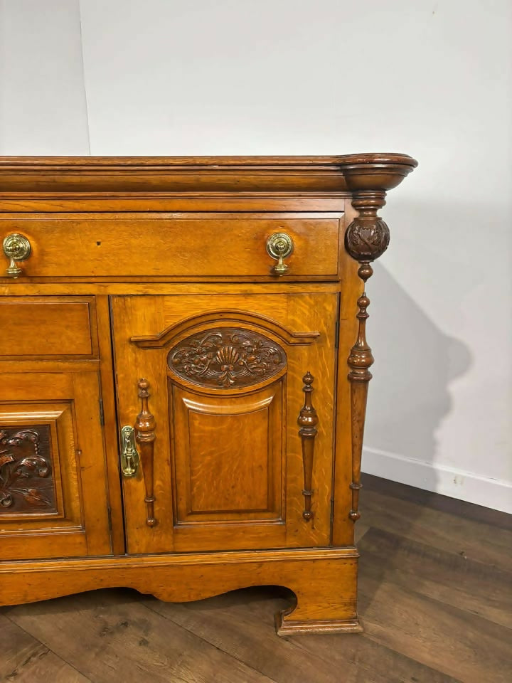 Late Victorian Oak Sideboard