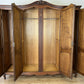 Wardrobe Vintage French Louis XVI Style Oak Four Door Carved Armoire LOT 6502