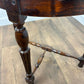 Antique Style Demi Lune Side Table on Reeded Supports