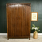 Art Deco Solid Oak Double Wardrobe - 1930s