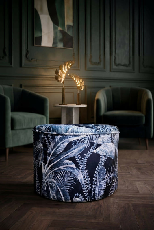 Clarke & Clarke - Majorelle Drum Stool