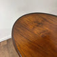 Edwardian Oval Mahogany Inlaid Occasional Table with Inlaid Stretcher Base