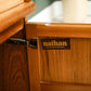 Mid Century Nathan Squares Sideboard Vinyl Cabinet With Drawers 1970s