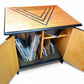 Mid Century Record Storage Cabinet